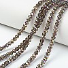 Electroplate Transparent Glass Beads Strands EGLA-A034-T1mm-R15-1