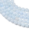 Natural Dyed White Jade Beads Strands GG-CBAEB22-B01-8mm-02-3