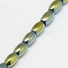 Electroplate Non-magnetic Synthetic Hematite Beads Strands G-J168-5x3mm-03-3
