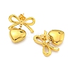 Bowknot Ion Plating(IP) 304 Stainless Steel Stud Earrings EJEW-R164-01G-2