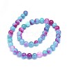 Natural Dyed Jade Beads Strands G-F601-A22-2