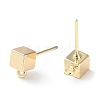 Brass Stud Earring Findings KK-F862-34G-2