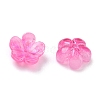 Dyed & Heated Glass Bead Caps LS-GLAA-C042-01G-2
