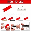 Plastic Adhesive Back Bar Pins with Platinum Iron Pins KY-D025-01A-01-4