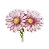 50Pcs Flower PVC Waterproof Stickers STIC-D300-06-2