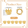 100Pcs Alloy European Beads FIND-PA0001-31-2