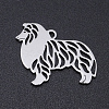 Non-Tarnish 304 Stainless Steel Dog Pendants A-STAS-N090-JN854-1-1