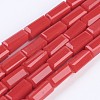 Opaque Glass Beads Strands EGLA-F123-3x6mm-NC03-1