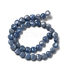 Dyed & Heated Natural Blue Aventurine Beads Strands G-B022-10C-3