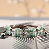 Alloy & Handmade Porcelain Bead Braided Bead Bracelets for Women FS-WGAE4F4-07-1