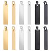 Unicraftale 12Pcs 3 Colors 304 Stainless Steel Pendants STAS-UN0044-19-1