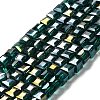 Electroplate Glass Beads Strands EGLA-D018-6x6mm-53-01-1