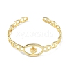 Brass Mariner Link Open Cuff Bangle Making KK-U020-20G-2