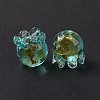 Handmade Gold Foil Lampwork Glass Beads X1-LAMP-G158-02C-3
