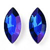 Pointed Back Glass Rhinestone Cabochons RGLA-T020-7x15mm-12-2