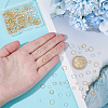 300Pcs 10 Styles Brass Open Jump Rings KK-WR0001-45-3