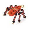 Halloween Theme Dyed Synthetic Turquoise & Glass Seed Beads Pendants PALLOY-MZ00774-04-4