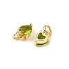 Brass Micro Pave Cubic Zirconia Charms KK-P192-08-G12-2