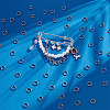 500Pcs Non-Tarnish 304 Stainless Steel Split Rings STAS-UN0065-26P-02-2