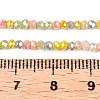 Electroplate Glass Beads Strands GLAA-T023-A16-04-4