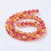 Two Tone Crackle Glass Bead Strands LS-CCG-I001-09-2