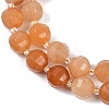 Natural Red Aventurine Beads Strands G-G182-B14-05-4