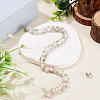 1 Strand Handmade Lampwork Inner Flower Rondelle Beads Strands LAMP-TA0002-72K-4