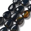 Natural Blue Tiger Eye(Dyed & Heated) Beads Strands G-P528-L20-01-1