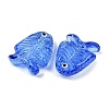 Transparent Glass Enamel Beads LAMP-U004-06O-4