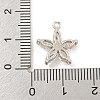 Rack Plating Brass Clear Cubic Zirconia Pendants KK-P277-21P-3