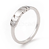 Non-Tarnish 304 Stainless Steel Moon Phase Finger Ring for Women RJEW-A006-05P-3