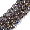Transparent Electroplate Glass Beads Strands LS-EGLA-N013-T4mm-B27-1