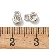 Brass Micro Pave Cubic Zirconia Charms KK-L075-017P-01-3