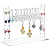 Coat Hanger Removable Acrylic Earring Displays EDIS-WH0041-02A-01-1