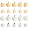 AHADERMAKER 20Pcs 4 Styles 201 Stainless Steel Pendants STAS-GA0001-45-1