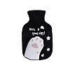 Cat Paw Print Rubber Hot Water Bottles COHT-PW0001-48B-1