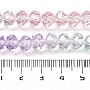 Transparent Painted Glass Beads Strands DGLA-A034-T8mm-A23-3
