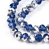 Electroplate Transparent Glass Beads Strands LS-EGLA-A034-T8mm-M03-3