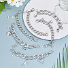 6Pcs 6 Styles Aluminum Canvas Shoes Chains FIND-GO00005-4