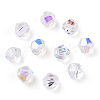 Electroplate Transparent Glass Beads GLAA-YWC0001-02A-5