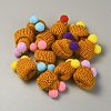 Woolen Crochet Mini Hat with Double Pom Pom Ball DIY-WH0032-56H-1
