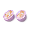 Mocha Fluorescent Style Glass Rhinestone Cabochons X-GGLA-M005-01A-371MK-3