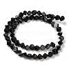 Natural Banded Agate(Dyed & Heated) Beads Strands G-A257-A03-01-3