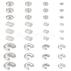 360Pcs 12 Styles Brass & Iron Crimp Beads FIND-LP0001-04-1
