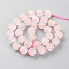 Natural Madagascar Rose Quartz Beads Strands G-A030-B35-10mm-A-2