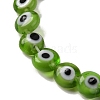 Chakra Theme Handmade Evil Eye Lampwork Beads Strands LAMP-G164-07A-3