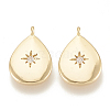 Brass Cubic Zirconia Charms KK-S341-27-1