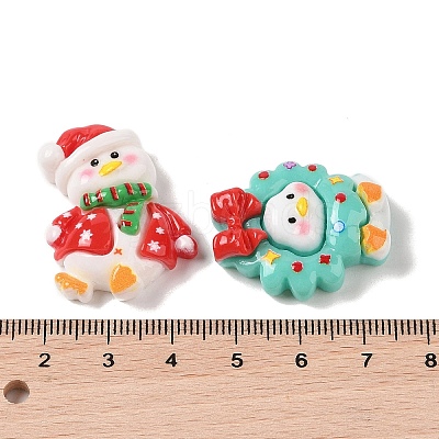 Christmas Opaque Resin Decoden Cabochons RESI-S391-09-1
