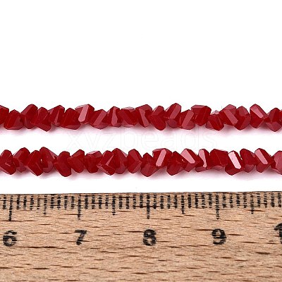 Opaque Glass Beads Strands GLAA-N019-3mm-10-1