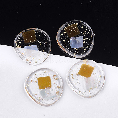 Transparent Resin Cabochons X-CRES-S362-013A-01-1